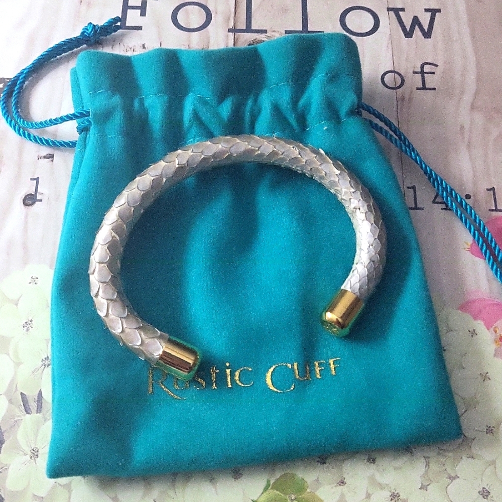 Rustic Cuff, Snakeskin Cuff - image 1